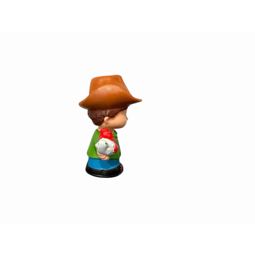 Fisher Price Little People Farmer W/ Chicken Brown Hat Farm Figure 2016 - Picture 3 of 5